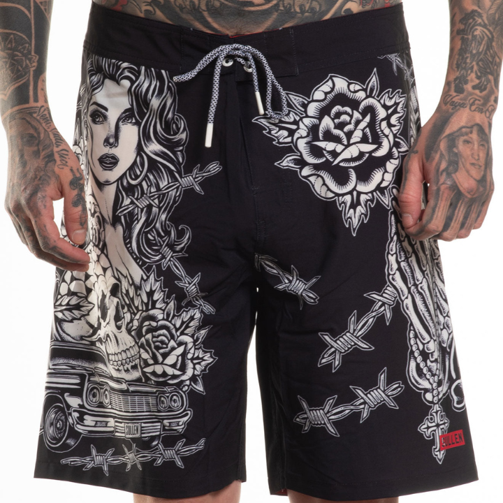 BOARDSHORT MAIN ST - BLK